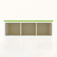 [키즈퍼니처] 스툴형 라운지용 의자 3인용 120cm