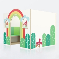 [키즈퍼니처] 플레이하우스 무지개