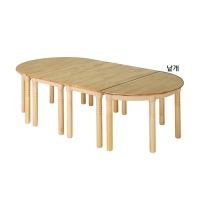 [삼성교구] 고무 반원책상 53cm (낱개1개)