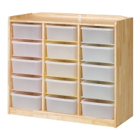 [삼성교구] 고무 투명바구니장 15인용