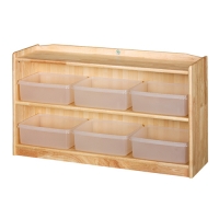 [삼성교구] 고무 이단투명바구니장