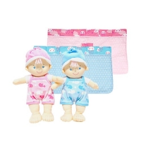 [뚜시베베] 보들 블루핑크 인형 포대기세트