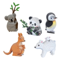 팝피 입체만들기 세계동물 5종세트