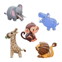 팝피 입체만들기 정글동물 5종세트