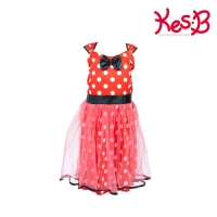 공주드레스-레드도트