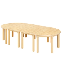 [삼성교구] 자작무늬 안전책상 (베이지) 53cm