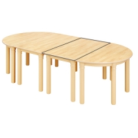 [삼성교구] 자작무늬 안전책상 (베이지) 사각책상 낱개 53cm