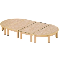 [삼성교구] 고무무늬 안전 영아책상 (베이지) 사각책상 낱개 23cm