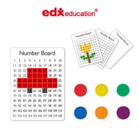 [EDX] 수배열판120+원형 컬러 수세기칩 240 세트