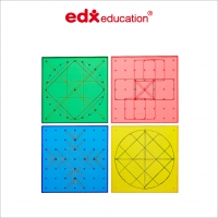 [EDX] 투명 지오보드 20cm 4종 세트