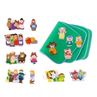 토독 손가락인형 5종과 융판놀이책 세트