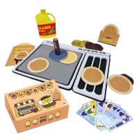 겨울 간식 펠트 EVA 호떡 만들기 가게 놀이세트 (역할놀이 화폐 증정)