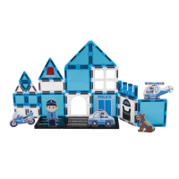 자석 타일 블록 - 경찰서 42P