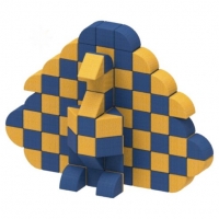 패브릭 안전 마그네틱 큐브 100p