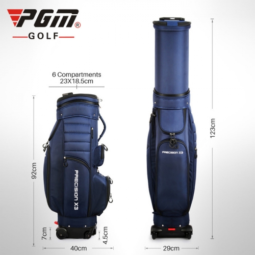 [공식수입원]프리미엄 골프 캐디백 4바퀴 가방 바퀴달린 골프백 구분 수납 PGM Golf Bag