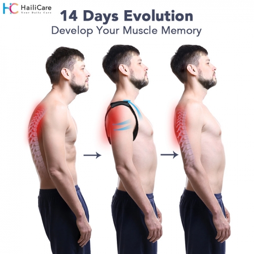 [공식수입원]뉴디자인 바름자세교정벨트 어깨펴기 Hailicare Clavicle Posture Corrector Belt