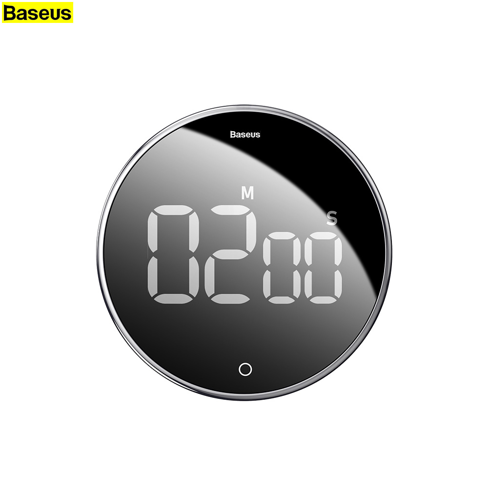 [공식수입원]베이스어스 디지털 타이머 회전 시계 Baseus heyo rotation countdown timer Black