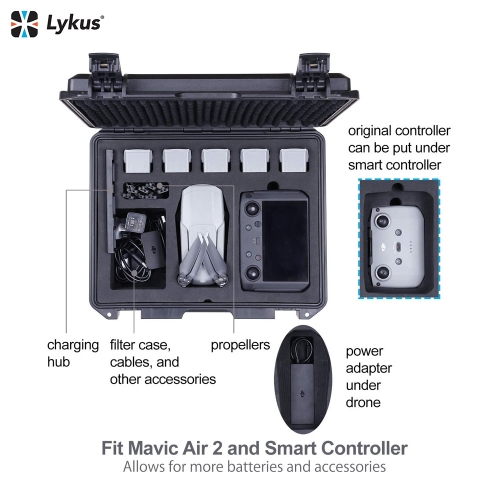 [공식수입원]매빅에어2 + 스마트컨트롤러 방수 케이스 DJI Mavic Air 2 Fly More Combo and Smart Controller