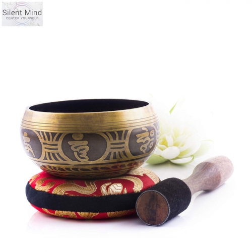 Silent Mind Tibetan Singing Bowl Set Made in Nepal