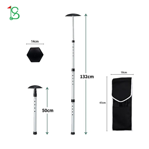 New 4단 길이조절 골프클럽 보호스틱 프레임 Golf Travel Rod