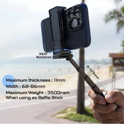 프리웰 아이폰15프로/맥스 셀카봉 셀피그립 Selfie Grip