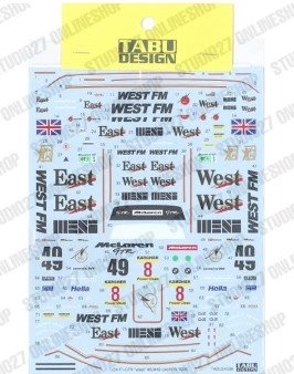 TABU24036 1/24 McLaren F1-GTR \"WE*T\" #8/#49 BPR/LM 1995 (Short Tail) forFUJIMI125732 TABU