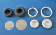 [사전 예약] P987 1/20 1960's logo template set for tyre Model Factory Hiro
