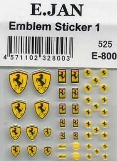 E800 Emblem sticker 1 Model Factory Hiro