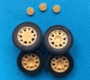 [사전 예약] R24OZ15T 1/24 Roues OZ 15 pneus terre Michein LTX Force ex: Polo, Fiesta, Yaris WRC…