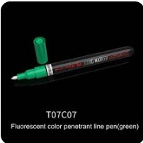 [사전 예약] T07C07 Fluorescent color penetrant line pen(green)