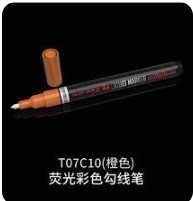 [사전 예약] T07C10 Fluorescent color penetrant line pen(orange)