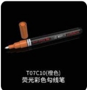 [사전 예약] T07C10 Fluorescent color penetrant line pen(orange)