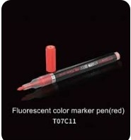 [사전 예약] T07C11 Fluorescent color marker pen(red)