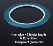 [사전 예약] A108 Green transparent 4MM engraved tape