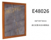 [사전 예약] E48026 Imported red shadow wood solid wood frame Display （Airport runway threshold）