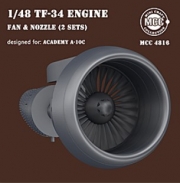 [사전 예약] 4816 1/48 A-10C Thunderbolt II engine Fan blades and Nozzles for Academy