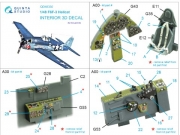 [사전 예약] QD48330 1/48 F6F-3 Hellcat 3D-Printed & coloured Interior on decal paper (Eduard)