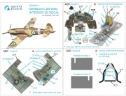 [사전 예약] QD48391 1/48 Macchi C.205 Veltro 3D-Printed & coloured Interior on decal paper (Hasegawa/Italeri)