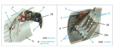 [사전 예약] QD72132 1/72 PZL P.7a 3D-Printed & coloured Interior on decal paper (Arma Hobby)