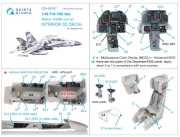 [사전 예약] QD+48347 1/48 FA-18D late 3D-Printed & coloured Interior on decal paper (Hasegawa) (with 3D-printed resin parts)