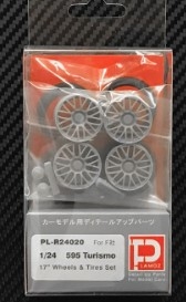 [사전 예약] PL-R24020 1/24 Fiat Abarth 595 Turismo Wheels & Tires Set for Fujimi