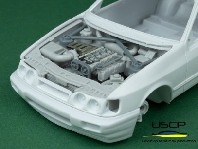 24T063 1/24 Ford Sierra Cosworth 4x4 Engine bay for Dmodelkits