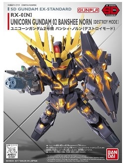 BANN15857 SD Gundam EX Standard Unicorn Gundam 2 Banshee Norn