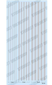 ST27-FP0050 Line decal : Silver [1mm,2mm,3mm] STUDIO27 【Original Decals】