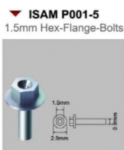 [사전 예약] ISAM P001-5 1.5mm Hex-Flange-Bolts (10 pcs)