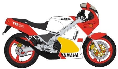 [사전 예약-4월] HSG21759 1/12 Yamaha TZR250 (2AW) Special Edition