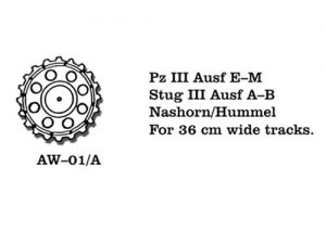 [사전 예약] AW – 01/A 1/35 Pz III Ausf E-M, Stug III Ausf A-B, Nashorn/Hummel