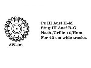 [사전 예약] AW – 02 1/35 Pz III Ausf H-M, Stug III Ausf B-G, Nash./Grille 10/Hum.