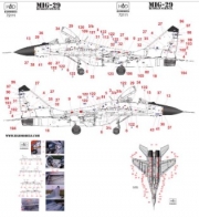 72111 1/72 MiG-29 Full Russian Stencil