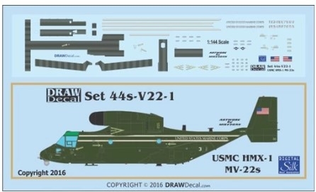 72-V22-1 1/72 USMC HMX-1 Presidential Ospreys
